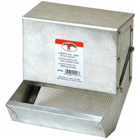 Miller Mfg Miller Manufacturing 7in. Galvanized Rabbit Feeder  AF7SL AF7SL